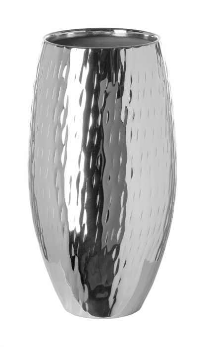AFRICA, Vaza, nichel, ciocanit vertical, h.28, d.14 cm