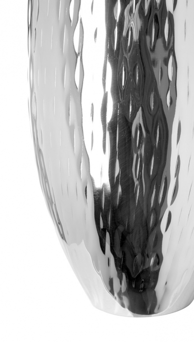 AFRICA, Vază, nichel, ciocanit vertical, h.28, d.14 cm [2]
