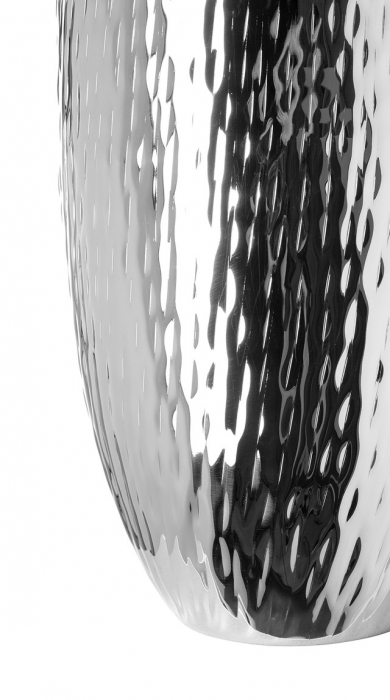 AFRICA, Vază, nichel, ciocanit vertical, h.40, d.21 cm [3]
