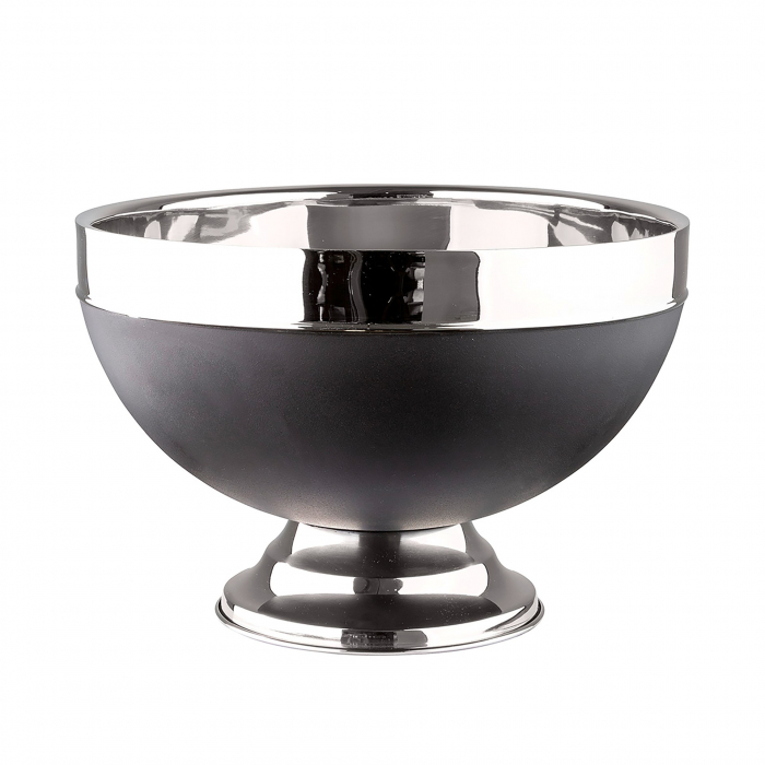 ANDOR punch bowl, acoperit cu pulbere neagra, otel inoxidabil d.32, h.21, 5 cm Acoperit