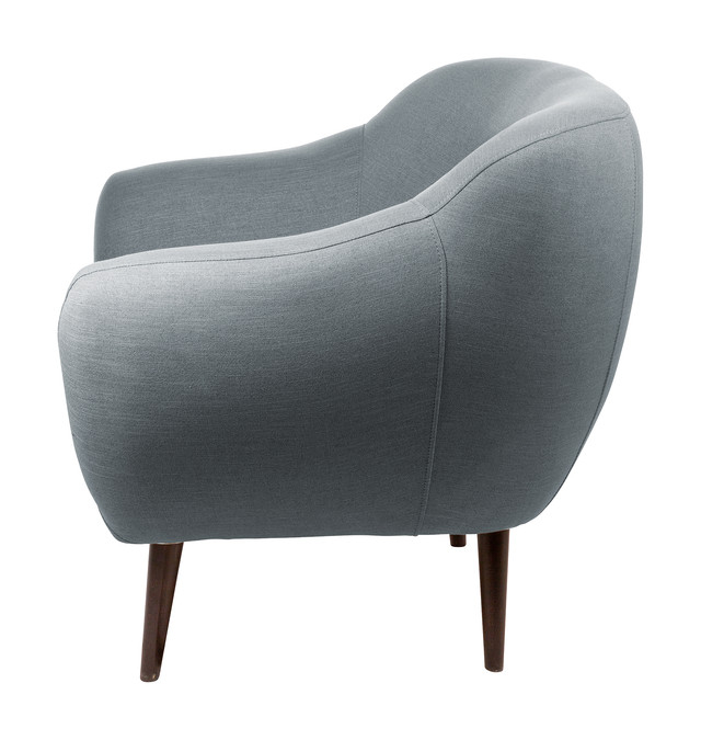 AUDRY, Fotoliu, in, menta, picioare din lemn, h.83 cm [3]