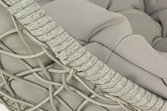 Balandoar suspendat Amirantes, Fibra sintetica, Gri, 104x73x117 cm [4]
