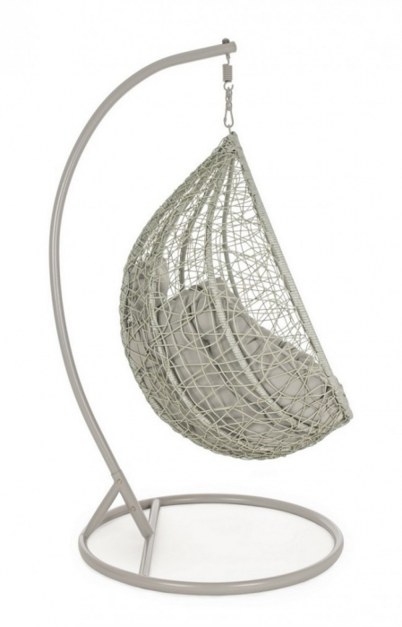 Balandoar suspendat Amirantes, Fibra sintetica, Gri, 104x73x117 cm [3]