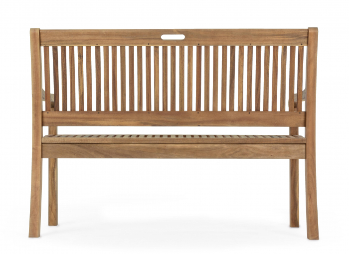 Banca 2 locuri Noemi, Lemn, Maro, 120x60x88 cm [3]