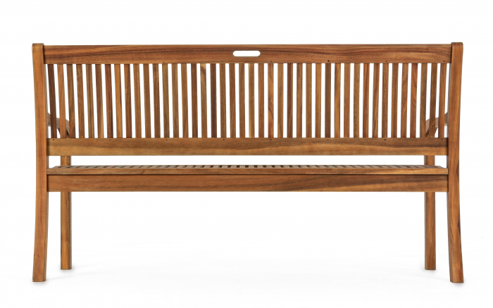 Banca 3 locuri Noemi, Lemn, Maro, 158x60x88 cm [3]