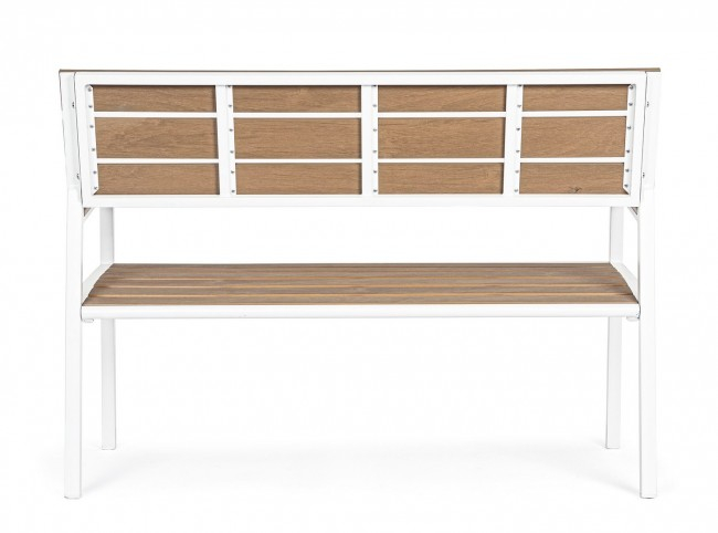 Banca Isak, Aluminiu, Alb, 123x59x86  cm [4]