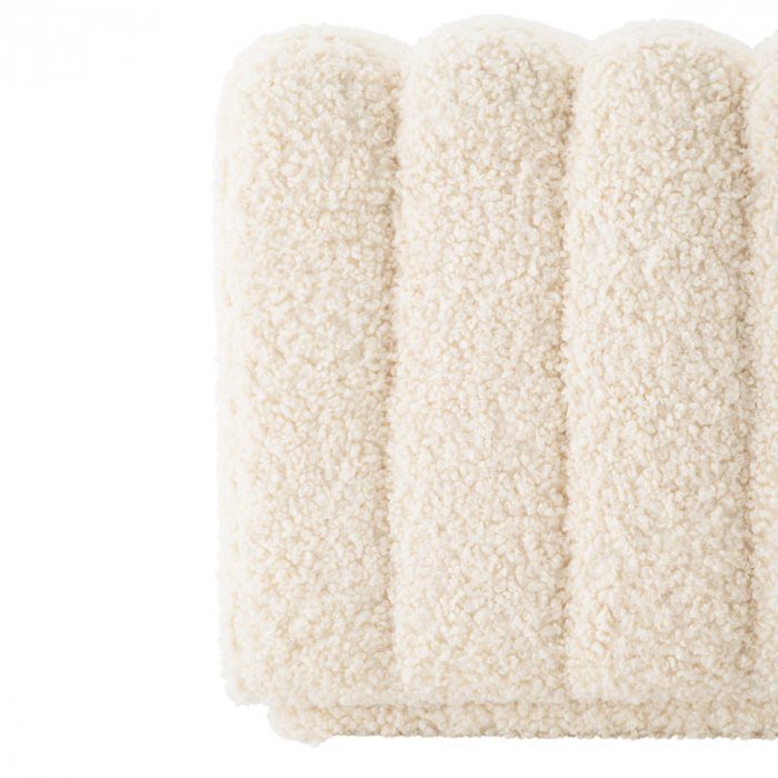Banchetă, Bente din faux shearling, Dims: W. 116 | D. 47 | H. 46  (CM) [7]