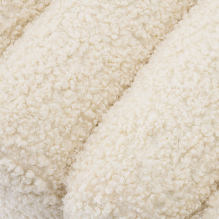 Banchetă, Bente din faux shearling, Dims: W. 116 | D. 47 | H. 46  (CM) [8]