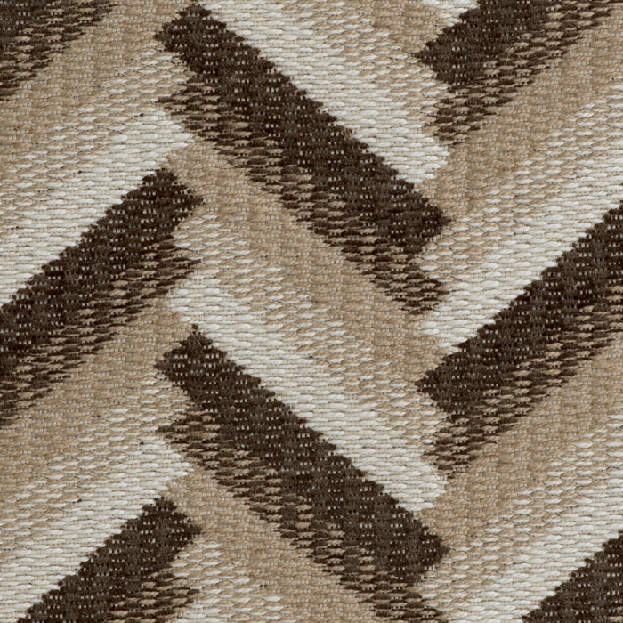 Banchetă, Del Vale chevron maro, Dims: W. 156 | D. 50 | H. 57 | SD. 46 | SW. 115 | SH. 45.5 | AH. 57  (CM) [7]