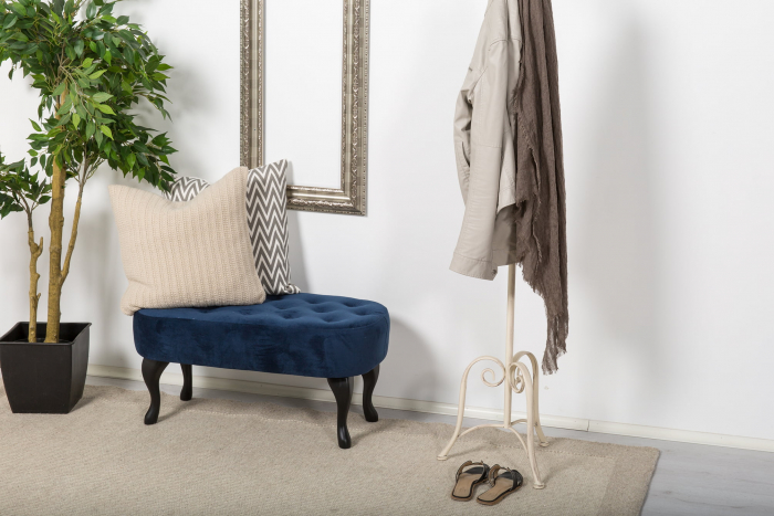 Bancheta Diana, Albastru petrol, 84x42x38 [12]