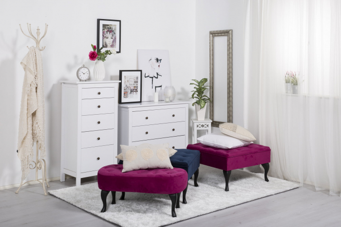 Bancheta Diana, Fuchsia, 84x42x38 [2]