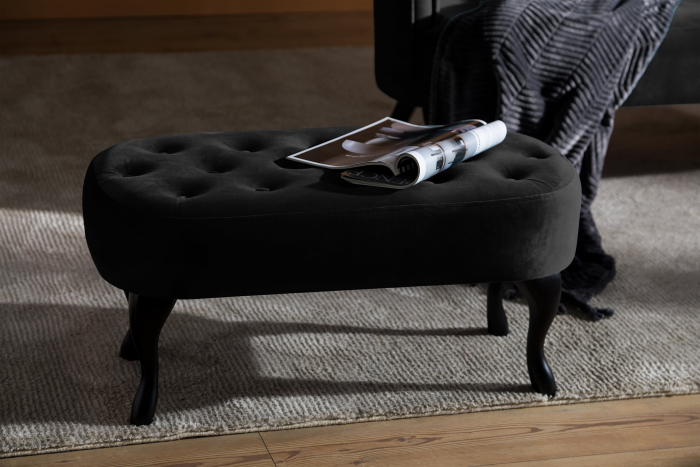 Bancheta Diana, Negru, 84x42x38 [12]