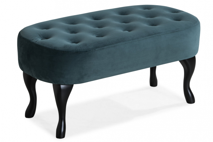 Bancheta Diana, Albastru verzui, 84x42x38 [3]