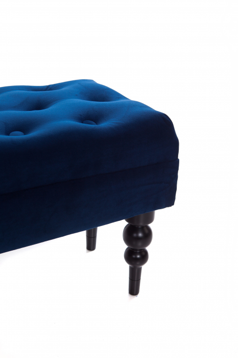 Bancheta Diana Classic, Albastru, 85x44x30 cm [3]