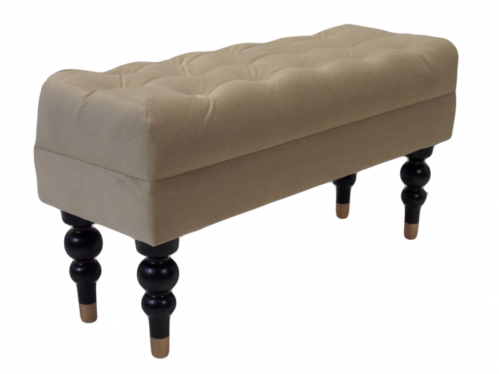 Bancheta Diana Classic, Bej, 85x44x30 cm [3]