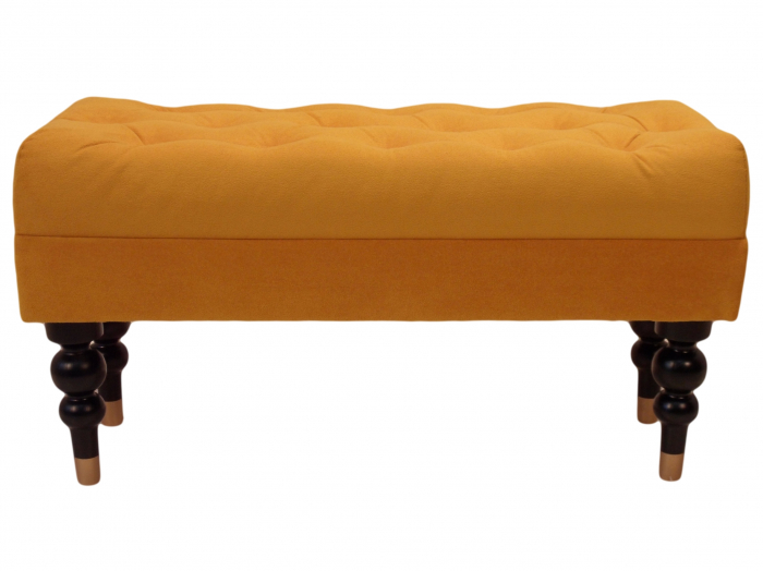 Bancheta Diana Classic, Galben, 85x44x30 cm [3]