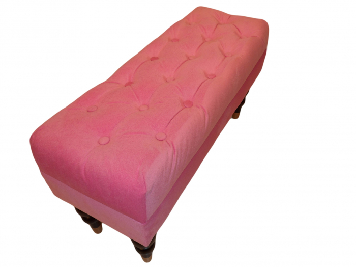 Bancheta Diana Classic, Roz, 85x44x30 cm [5]