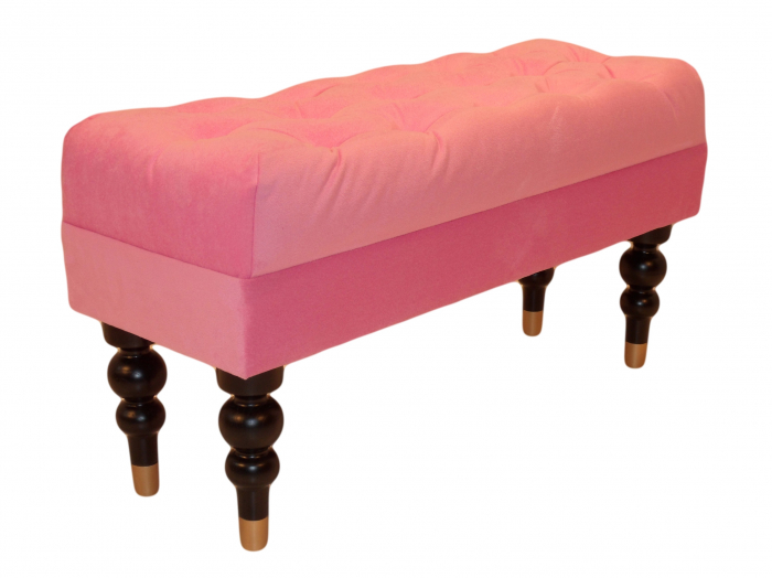 Bancheta Diana Classic, Roz, 85x44x30 cm [3]