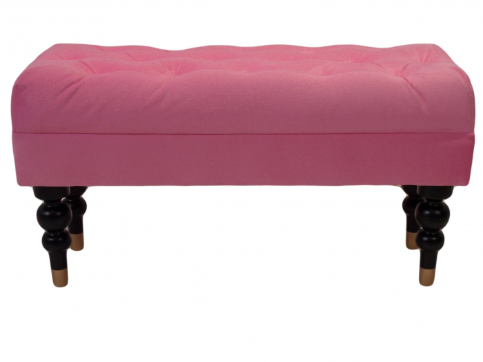 Bancheta Diana Classic, Roz, 85x44x30 cm [2]
