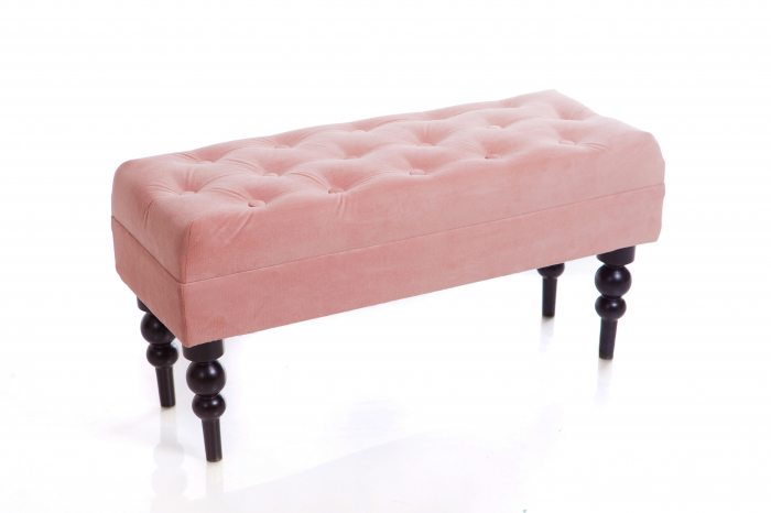 Bancheta Diana Classic, Roz, 85x44x30 cm [2]