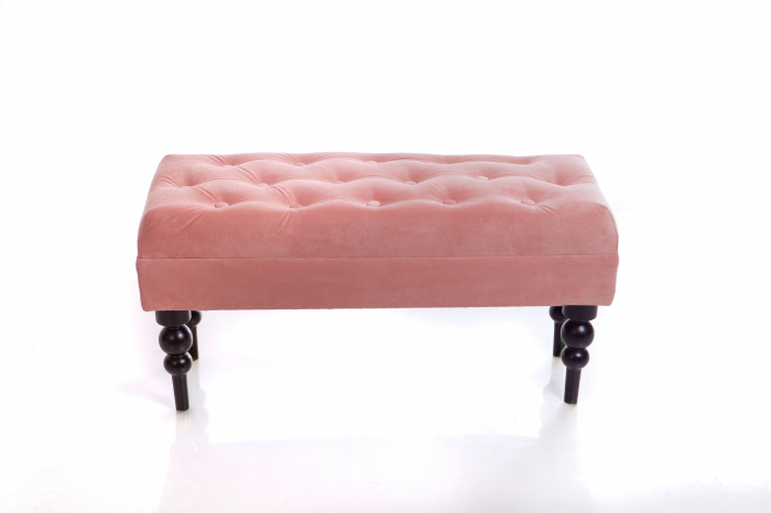 Bancheta Diana Classic, Roz, 85x44x30 cm [3]