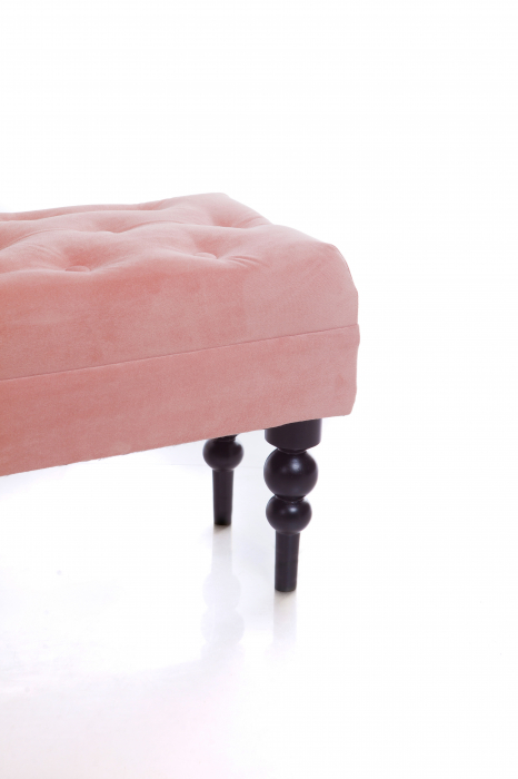 Bancheta Diana Classic, Roz, 85x44x30 cm [4]