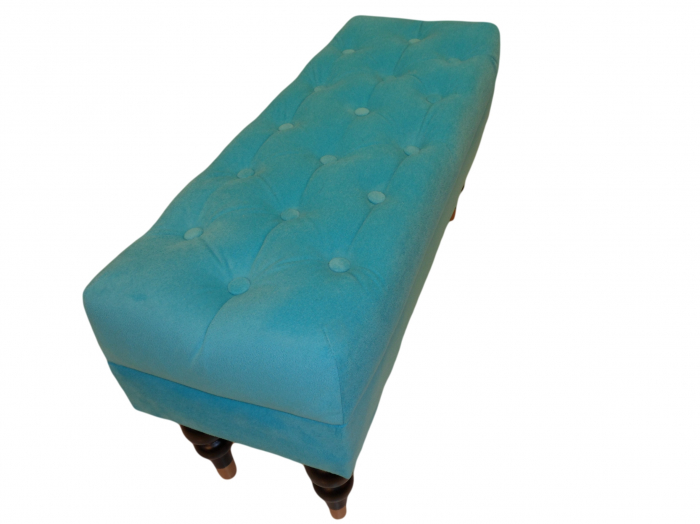 Bancheta Diana Classic, Turcoaz, 85x44x30 cm [3]