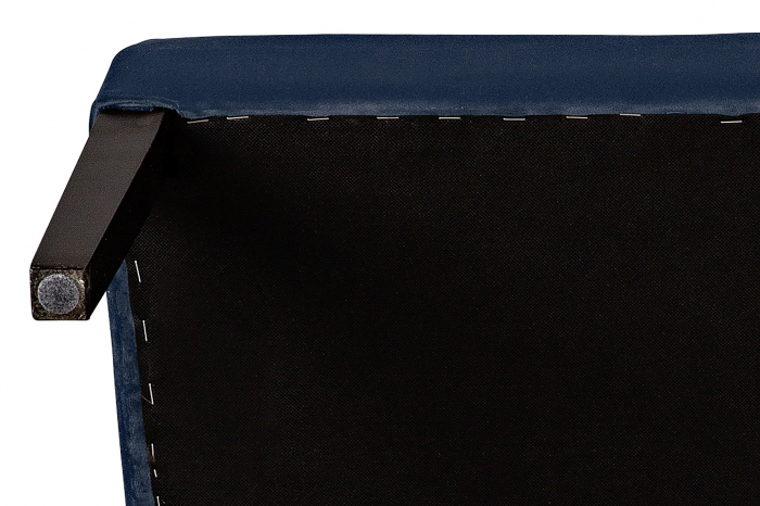 Bancheta Harriet, Poliester, Albastru inchis, 107x86x66 cm [5]