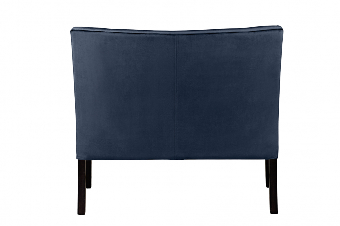 Bancheta Harriet, Poliester, Albastru inchis, 107x86x66 cm [2]