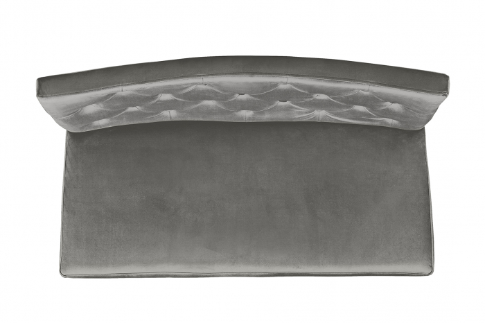 Bancheta Harriet, Poliester, Gri, 107x86x66 cm [6]