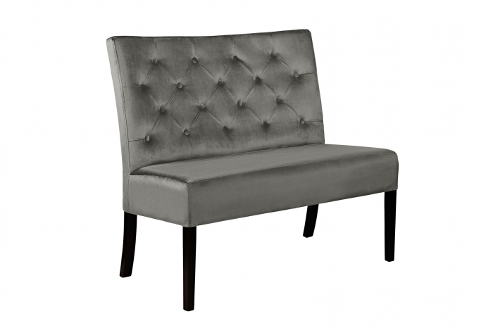 Bancheta Harriet, Poliester, Gri, 107x86x66 cm [4]