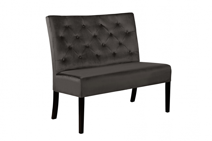 Bancheta Harriet, Poliester, Gri, 107x86x66 cm [5]