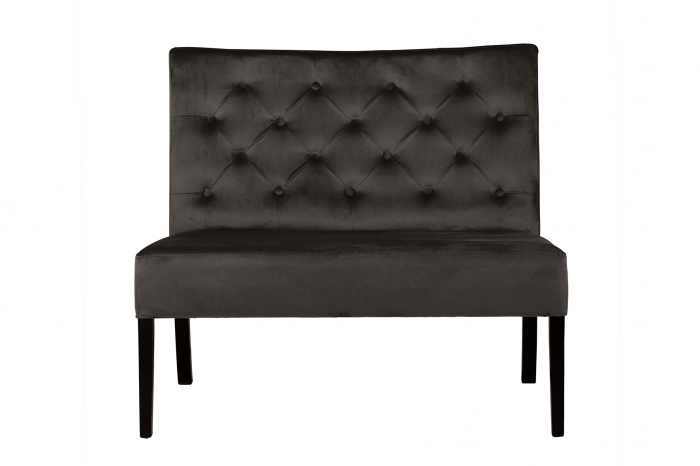 Bancheta Harriet, Poliester, Gri, 107x86x66 cm [3]