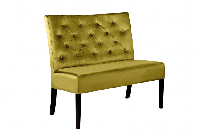 Bancheta Harriet, Poliester, mustard, 107x86x66 cm [4]