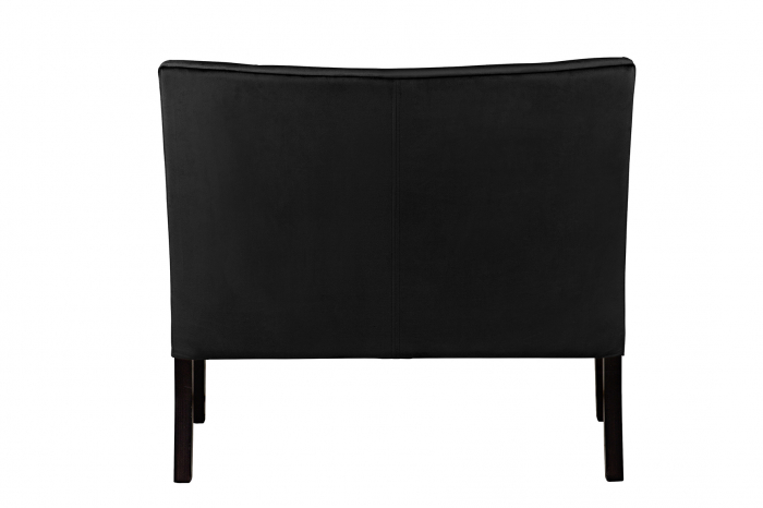 Bancheta Harriet, Poliester, Negru, 107x86x66 cm [2]