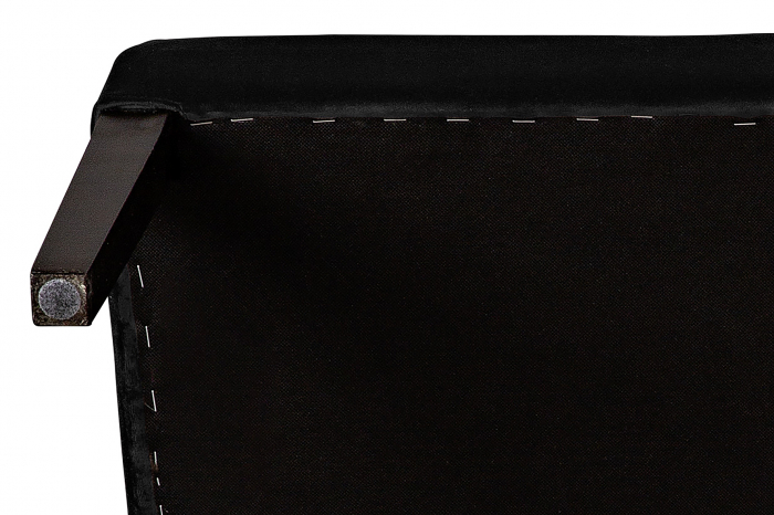 Bancheta Harriet, Poliester, Negru, 107x86x66 cm [5]