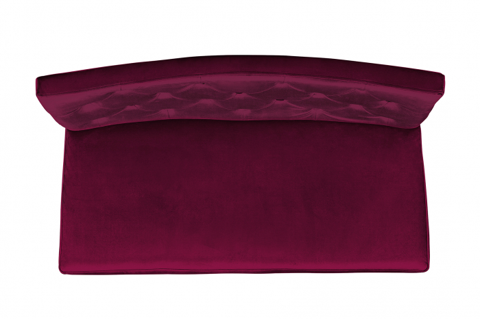 Bancheta Harriet, Poliester, Rosu inchis, 107x86x66 cm [6]
