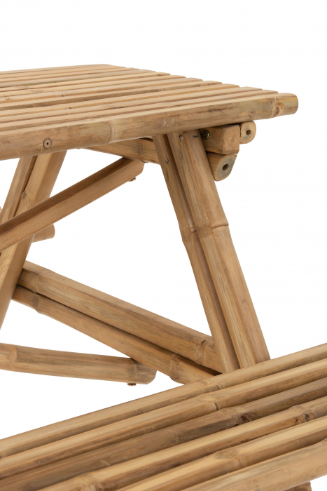 Bancheta, Rachita/Bambus, Natural, 134x120x78.5 cm [6]