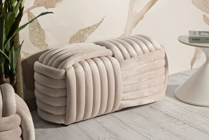 Bancheta, SOFTY, roz 90x45x45 cm [8]