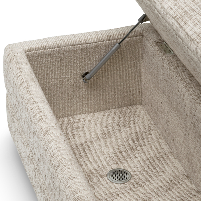 Bancheta Valmont creststone finisaj bej abanos |W. 141.5 | D. 47 | H. 49 cm  [5]