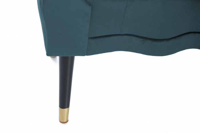 Bancheta Viana, albastru verzui, 120x38x60 cm [6]