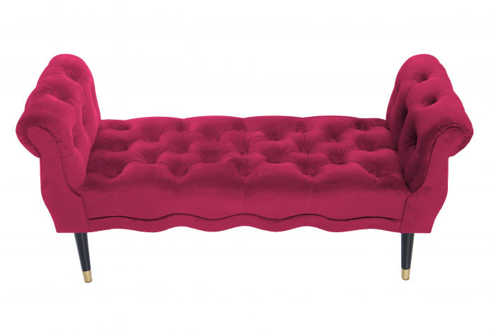 Bancheta Viana, fucsia, 120x38x60 cm [2]