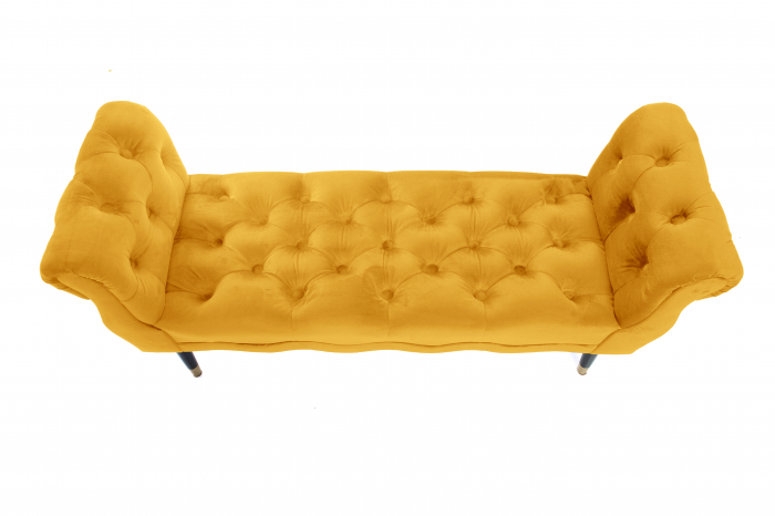 Bancheta Viana, galben 120x38x60 cm [5]