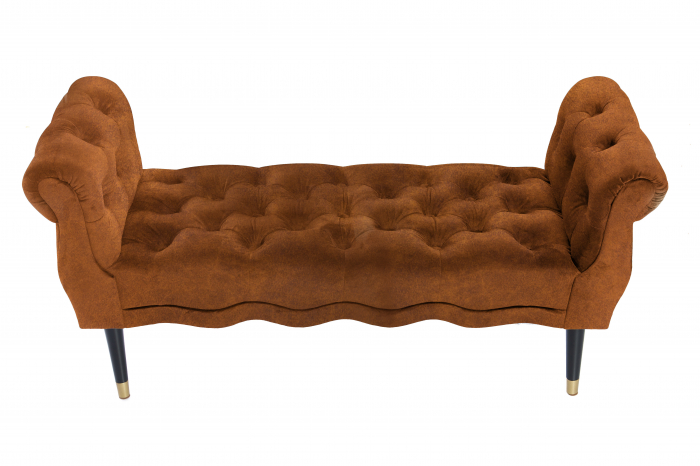 Bancheta Viana, coniac 120x38x60 cm [2]