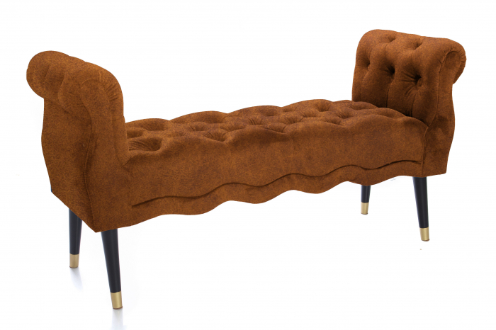 Bancheta Viana, coniac 120x38x60 cm [3]