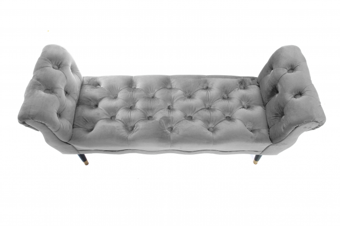 Bancheta Viana, gri, 120x38x60 cm [5]