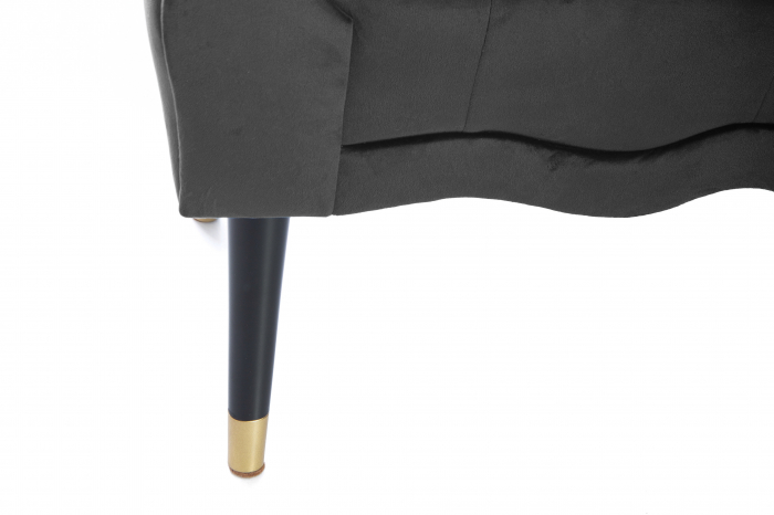 Bancheta Viana, gri inchis 120x38x60 cm [6]