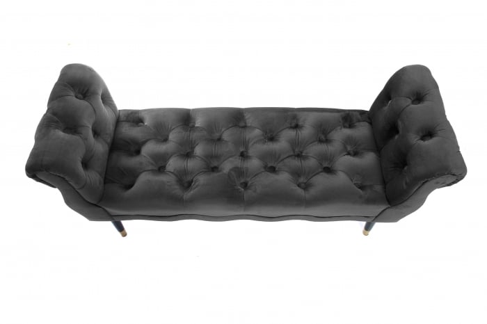 Bancheta Viana, gri inchis 120x38x60 cm [5]