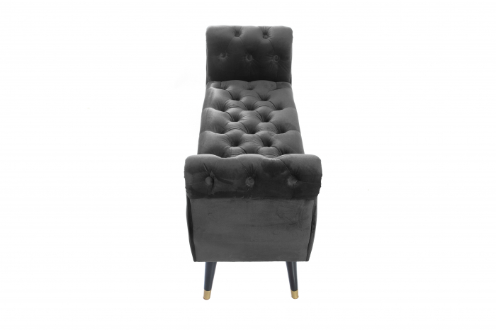 Bancheta Viana, gri inchis 120x38x60 cm [4]