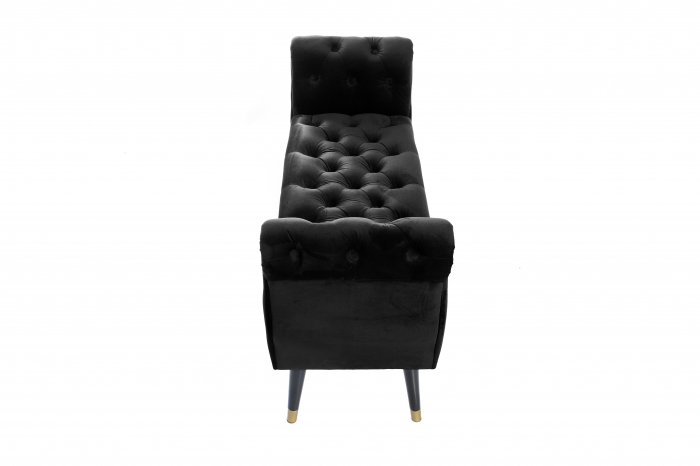 Bancheta Viana, negru, 120x38x60 cm [4]